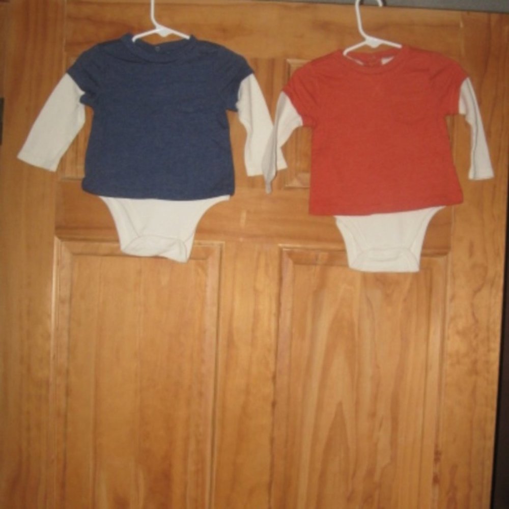 5/$20 Boys Old Navy Long Sleeve Bodysuit Bundle